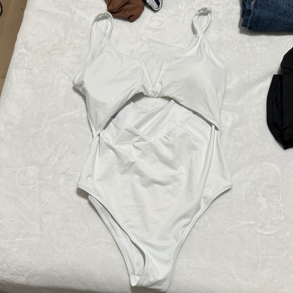 White One Piece Swimsuit